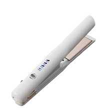 White Portable Wireless Hair Straightener with Adjustable Temperature – product detail