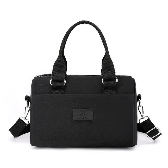 0485#Black Multifunctional Nylon Shoulder Bag