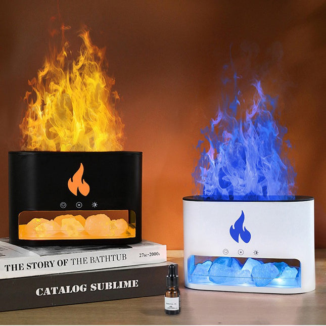 White Himalayan Salt Flame Aroma Diffuser – product detail