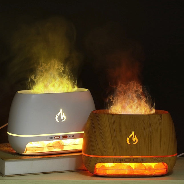 White Himalayan Salt Flame Aroma Diffuser – product detail
