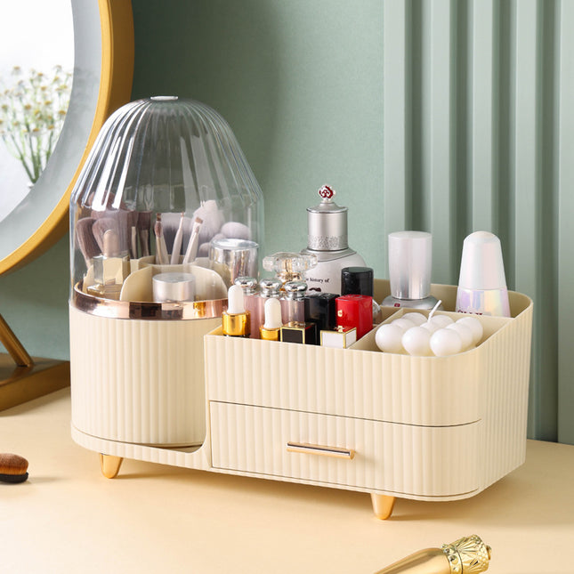 White Rotating Makeup Organizer Box – product detail