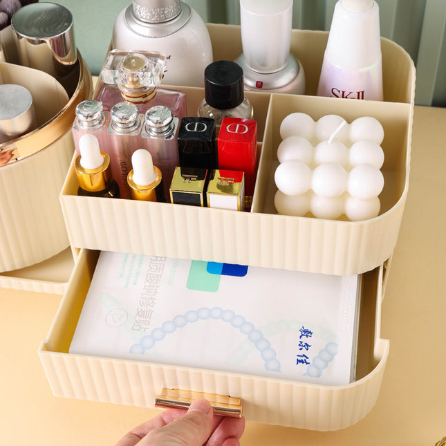 Green Rotating Makeup Organizer Box – product detail