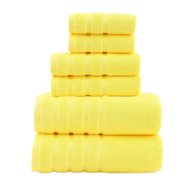 Yellow Luxury Cotton Towel Set