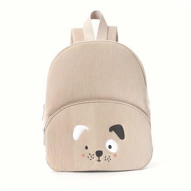 Cute Khaki Dog Backpack
