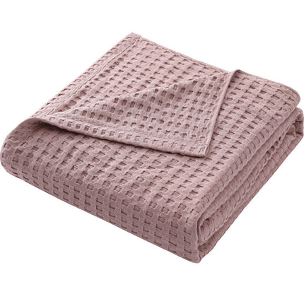 Cotton Waffle Blanket - Air Conditioning Blanket/Throw/Summer Quilt, 150*200cm,Khaki