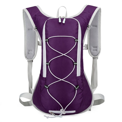 Purple Lightweight Waterproof Sports Backpack Running Hiking & Cycling V888-ELOSUNG15928