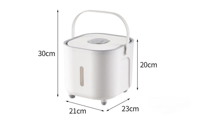 Large Capacity Rice Storage Container with Handle - Airtight