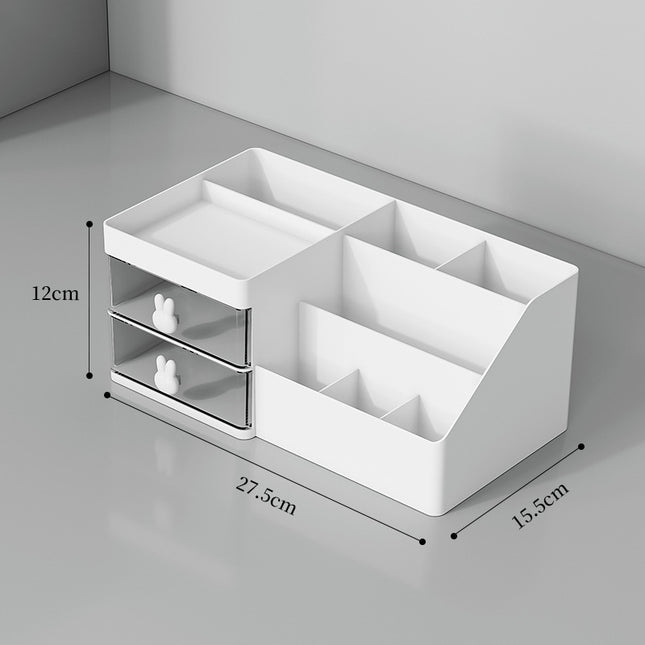 White Drawer-Style Cosmetic Organizer