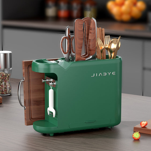 Green Multifunctional Kitchen Knife Rack