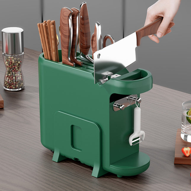 Green Multifunctional Kitchen Knife Rack – product detail