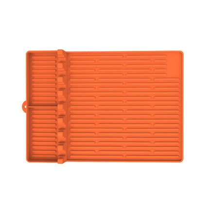 Orange Silicone BBQ Grilling Mat
