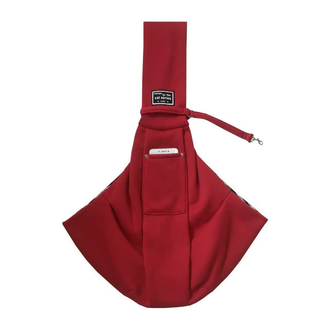 Red Pet Sling Carrier Bag