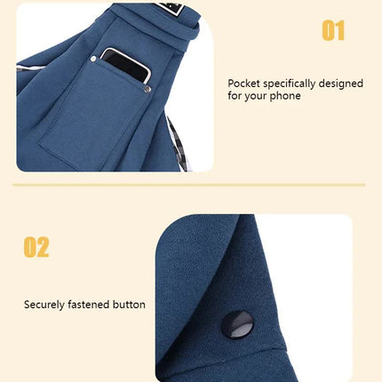 Red Pet Sling Carrier Bag - Comfortable and Hands-Free Design