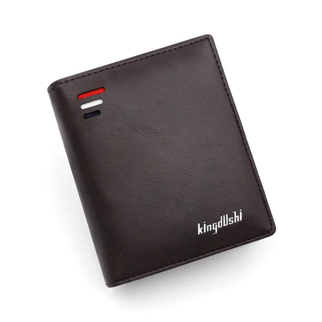 Dark Brown Men's RFID Blocking Leather Wallet