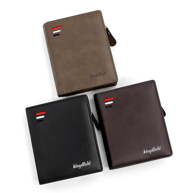 Dark Brown Men's RFID Blocking Leather Wallet – product detail