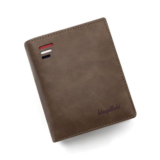 Light Brown Men's RFID Blocking Leather Wallet