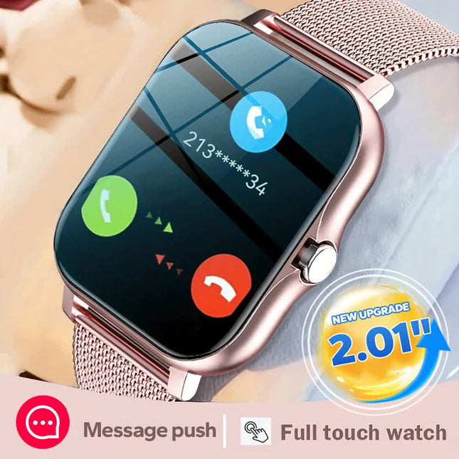 Steel Bracelet With Silicone Strap Silver Smart Fitness Watch with Large Display – product detail