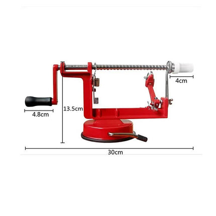 3-in-1 Apple Peeler Corer and Slicer with Suction Base Effortless Fruit Prep – shape and profile