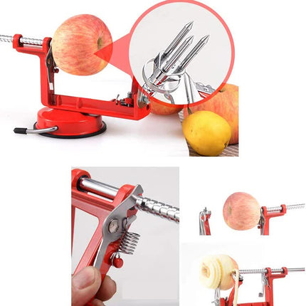 3-in-1 Apple Peeler Corer and Slicer with Suction Base Effortless Fruit Prep – product perspective