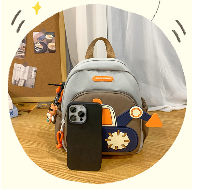 Blue-yellow Kids' Cartoon Backpack – product detail