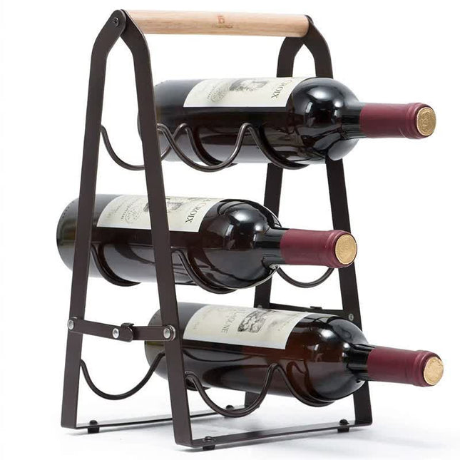Folding Metal Wine Rack