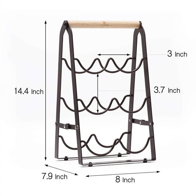 Folding Metal Wine Rack – product detail