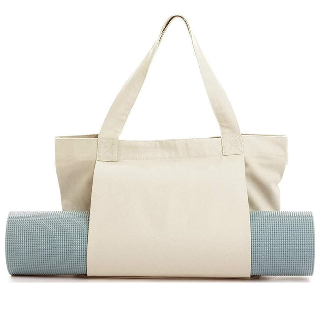 Khaki Yoga Mat Tote Bag