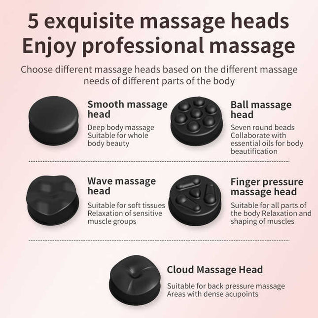 White Portable Electric Body Sculpting Massager – product detail