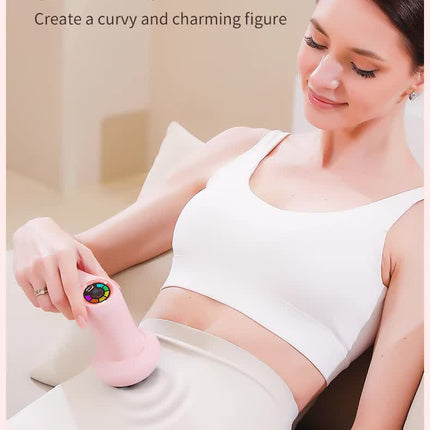 White Portable Electric Body Sculpting Massager - Slimming and Relaxation Tool
