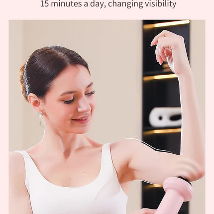 White Portable Electric Body Sculpting Massager - Slimming and Relaxation Tool