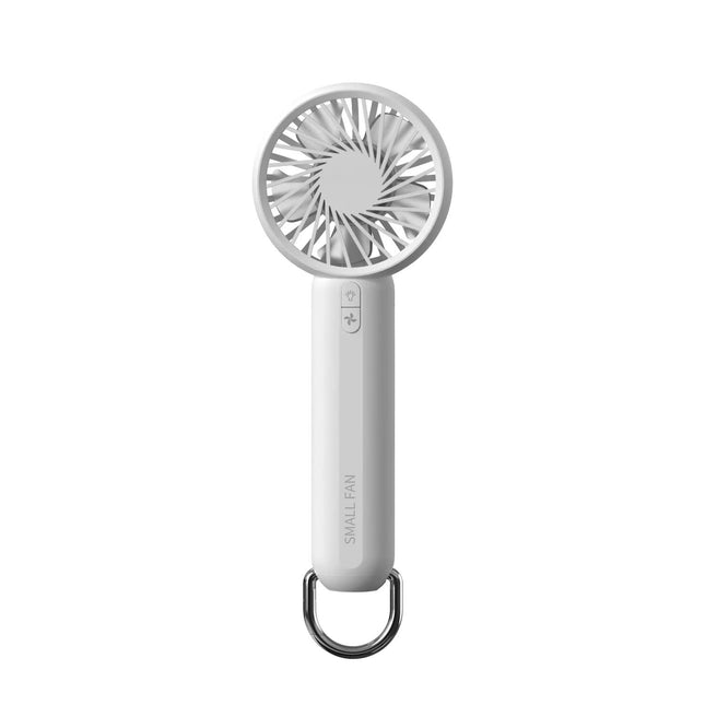 White Mini Handheld Rechargeable Fan