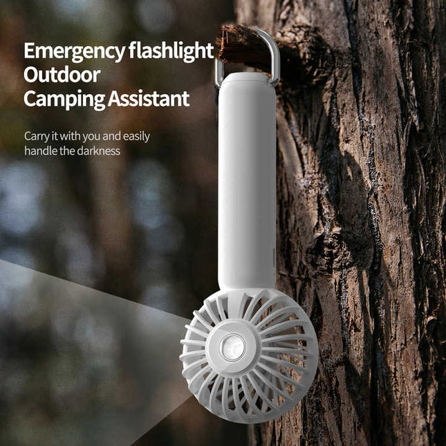 White Mini Handheld Rechargeable Fan – product detail