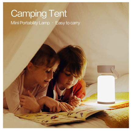 Blue Rechargeable Portable Camping Lantern - Lightweight LED Tent Light with Handle