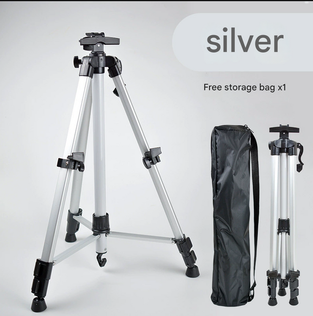 Silver Portable Folding Artist Tripod Easel