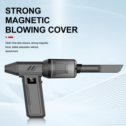 Black 130,000 Turn Compact Handheld Air Blower and Vacuum Cleaner with Dual Functionality (product without the vac attachments)