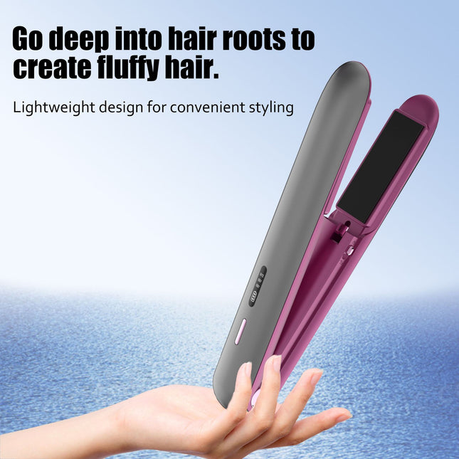 2-in-1 Hair Straightener and Curler Portable with Adjustable Heat – product detail