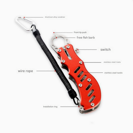 2 PCS Blue Multi-Function Fishing Hook Remover Tool - Durable, Lightweight, and Compact