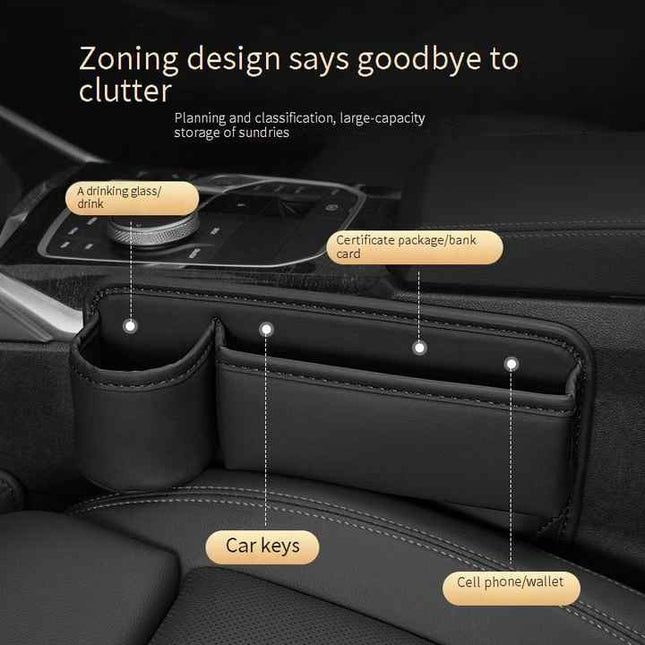 2 PCS Beige-right Car Seat Gap Storage Box – product detail