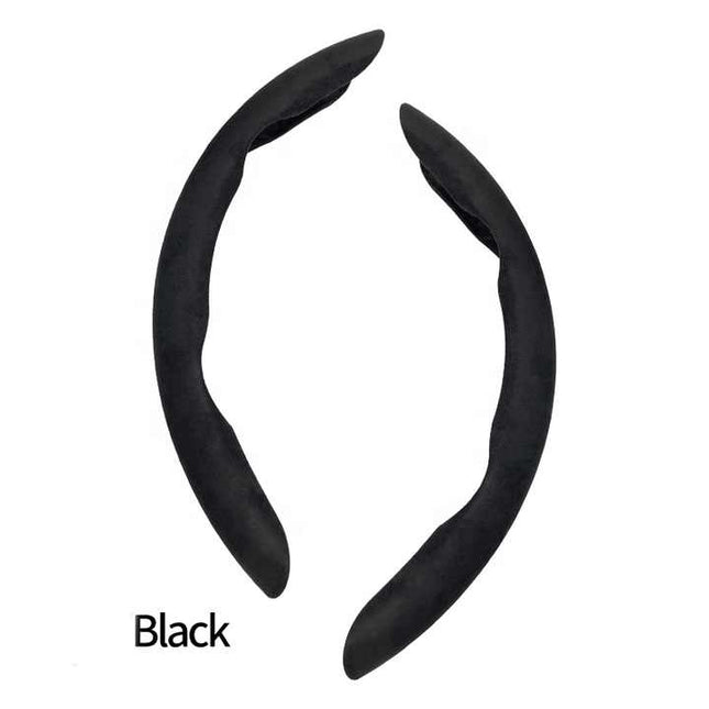 2 PCS Black Steering Wheel Cover