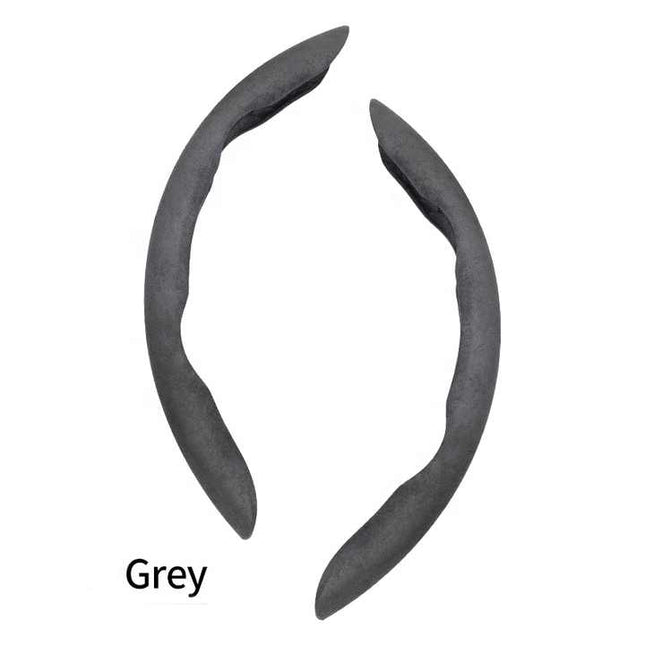 2 PCS Grey Steering Wheel Cover