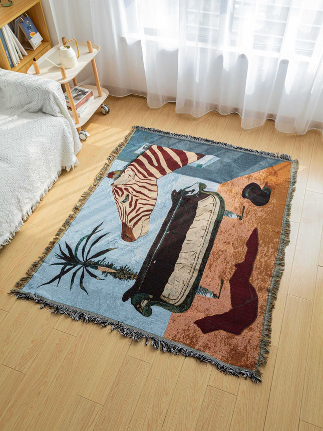 Safari-Inspired Woven Blanket