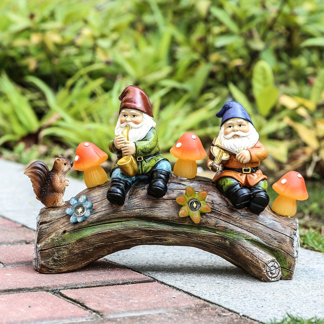 Solar-Powered Garden Gnome Statue – product detail