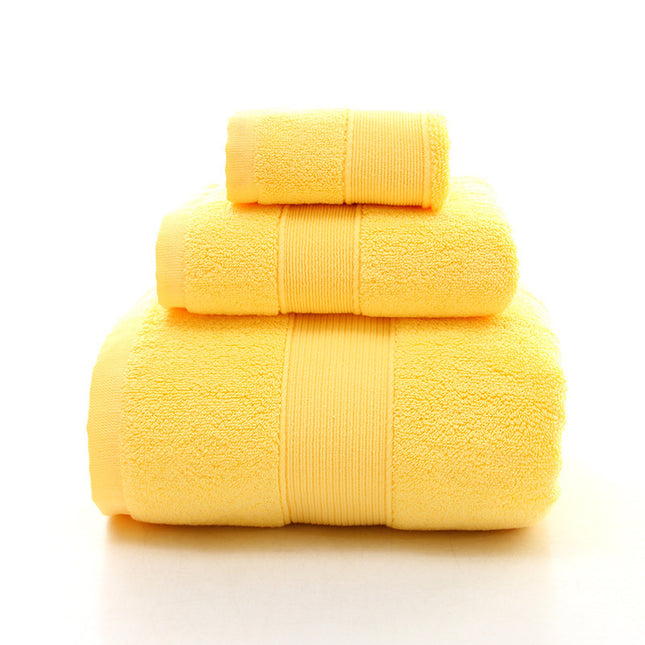 Yellow Luxury 100 Percent Cotton Towel Set