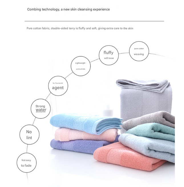 Red Luxury 6-Piece 100 Percent Cotton Towel Set – product detail