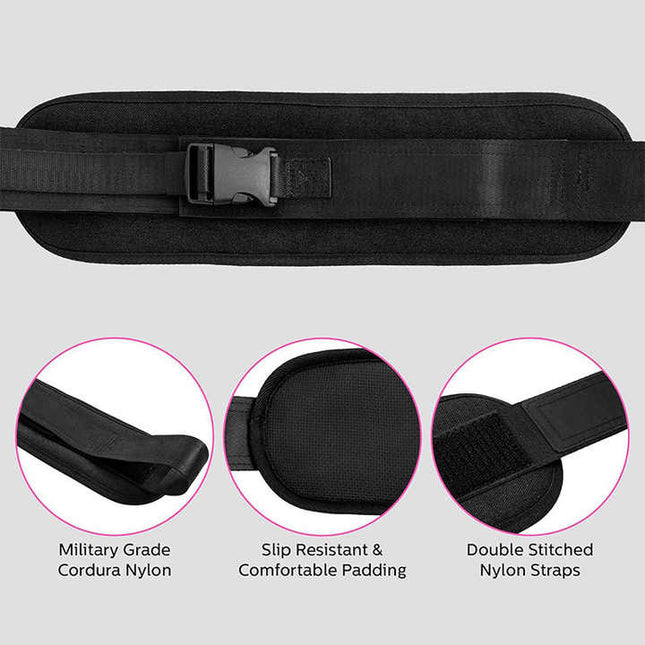Black Portable Hip Thrust and Glute Training Belt – product detail