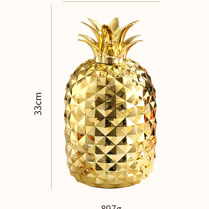 Gold Creative Pineapple-Shaped 410 Stainless Steel 24-Piece Cutlery Set – Elegant 6-Person Dining Gift Set