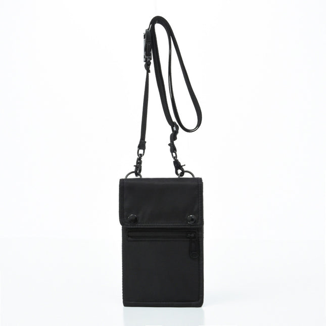 Black Water-Resistant Nylon Crossbody Phone V888-ELOSUNG17221