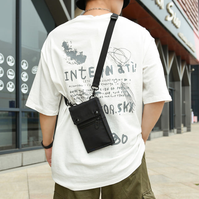 Black Water-Resistant Nylon Crossbody Phone – product detail