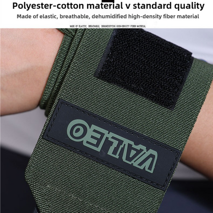 1 Pair Grey Heavy-Duty Gym Wrist Wraps for Weightlifting, Powerlifting, and Injury Prevention