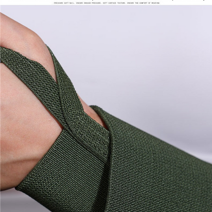 1 Pair Dark Green Heavy-Duty Gym Wrist Wraps for Weightlifting, Powerlifting, and Injury Prevention
